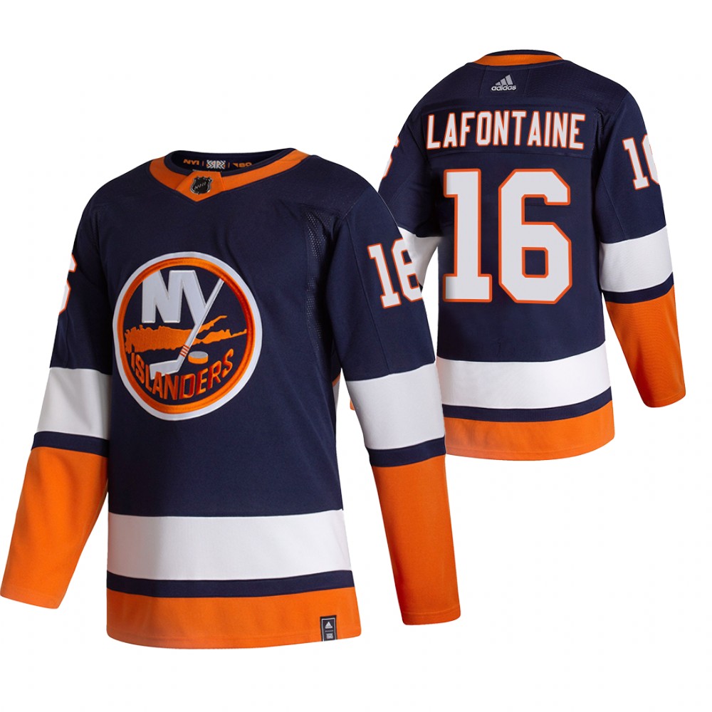 2021 Adidias New York Islanders 16 Andrew Ladd Navy Blue Men Reverse Retro Alternate NHL Jersey